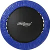A top-down view of a round trampoline with a blue padded edge and a black jumping surface. Podgląd zdjęcia produktu