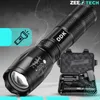 Starke Taschenlampe, Reichweite 800 m, LED mit Zoom, Produktbild-Vorschau 2
