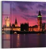 DEQORI Glasbild Echtglas 50x50 cm 'London im Abendrot' Produktbild-Vorschau 1