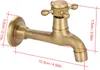 Wandmontage Vintage massivem Messing Wasserhahn Single Produktbild-Vorschau 6