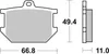 BREMBO Bremsbeläge Paar CC 07YA0309 organisch für YAMAHA Produktbild-Vorschau 3