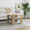 vidaXL Couchtisch Artisan-Eiche 60x60x42 cm Holzwerkstoff Produktbild-Vorschau 2
