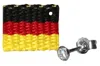 Fan Ohrstecker Fußball mit Deutschlandfahne 925 Sterling Produktbild-Vorschau 4
