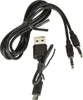 A black USB to 3.5mm audio cable with a micro-USB connector. Produktbild-Vorschau