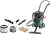 A Bosch wet and dry vacuum cleaner with various accessories laid out around it. Voir les images du produit