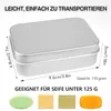 Seifendose Reise 2 Stück, Seifenbox aus Aluminium mit Produktbild-Vorschau 4