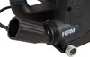 A close-up view of a power tool's dust extraction port and brand logo. Náhled obrázku produktu