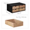 Relaxdays Schreibtisch Organizer, 4 Schubladen, Bambus & Produktbild-Vorschau 4