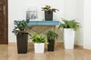 Quadratische hohe Meißel Blumentopf 19x36cm Weiß + Einsatz Produktbild-Vorschau 7