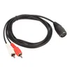 presa DIN a 5 pin e 2 spine RCA Cavo DIN a 5 pin e 2 spine Anteprima dell’immagine prodotto 1