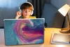 MuchoWow® Laptop Aufkleber Sticker Cover Flüssig - Rosa - Produktbild-Vorschau 3
