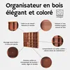 Woodweaver Étagère en bois marron, 28 compartiments, 45 x Voir les images du produit 9
