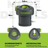 Qunature Pompa d'aria elettrica portatile con 3 ugelli, Anteprima dell’immagine prodotto 7