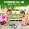 Sandkasten Nicki 147x147 cm aus Kiefer Naturholz Sandkiste Produktbild-Vorschau 6