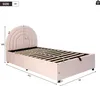 Letto imbottito idraulico Flieks 90x200cm, letto per Anteprima dell’immagine prodotto 4