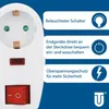 Přepěťový filtr s bílou kontrolkou Náhled obrázku produktu 3