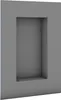 A 3D rendering of a tiled niche built into a wall. Voir les images du produit