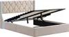 Fortuna Lai Lit rembourré 140x190 cm, lit rembourré avec Voir les images du produit 6