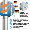 MONZANA® Mât de drapeau télescopique aluminium 6,3m douille Voir les images du produit 2
