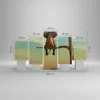Bild auf Leinwand - Leinwandbild - 5 Teile - Elefant Produktbild-Vorschau 3