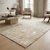 Teppich recyceltes Leder Schachbrett weiß 120x170 Produktbild-Vorschau 8