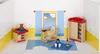 goki 51905 Puppenmöbel Kinderzimmer, rot/blau/natur (1 Set) Produktbild-Vorschau 3