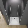 BuyLando Maja 105x195 cm Duschtür Nischdusche Klarglas Produktbild-Vorschau 2
