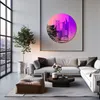 Miroir rond Vrygle Ø 66 cm, miroir mural irisé pour le Voir les images du produit 7