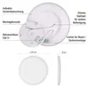 LED-Anbauleuchte FLORI rund, weiß, 18W, neutralweiß Anteprima dell’immagine prodotto