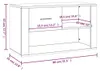 vidaXL Schuhschrank Räuchereiche 80x35x45 cm Holzwerkstoff Produktbild-Vorschau 8