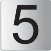 Türnummer I Zimmernummer I EdeIstahI TürschiId "5" I 85x85 Produktbild-Vorschau 1