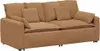 Sofa modułowa z poduszkami, beżowa Podgląd zdjęcia produktu 1
