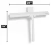Minismus Silikon Duschabzieher 28 cm – Weiß für Produktbild-Vorschau 3