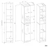 Armadio da bagno a scorrimento 32 cm MARBELA 1.0 Ripiano 2 Anteprima dell’immagine prodotto 11