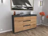 Komoda 120 cm Antracyt / Wotan AGA Bezuchwytowa Nowoczesna Podgląd zdjęcia produktu 2
