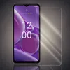 A screen protector is placed next to a smartphone displaying the time and date. Produktbild-Vorschau