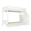 Flieks stapelbed 90x200 cm met 2 lades, kinderbed met trap Productafbeelding-voorbeeld 10