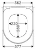 Hamberger WC-Sitz Toilettensitz Tube SoftClose weiß Anteprima dell’immagine prodotto 6