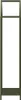 vidaXL Porta legna verde oliva 40x25x120 cm Acciaio Anteprima dell’immagine prodotto 6