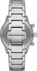 A close-up, top-down view of a silver metal watch band and part of the watch case. Náhľad obrázku produktu