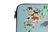 MuchoWow® Laptop Hülle 14 ZollWeltkarte - Kinder - Tiere - Produktbild-Vorschau 3