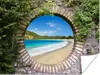 MuchoWow® Poster Strand - Meer - Blick 160x120 cm - Foto Produktbild-Vorschau 1
