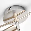 Lindby Deckenlampe Elaina, 50 cm, 3-flg., nickel, Glas, E14 Produktbild-Vorschau 7