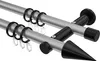 Interdeco Gardinenstange / Vorhangstange Silbergrau / Produktbild-Vorschau 1