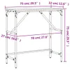 vidaXL Konzolový stolek Grey Sonoma 75x32x75 cm Dřevěné Náhled obrázku produktu 7