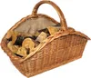 Kaminkorb Holzkorb Kaminholzkorb aus Weide mit Jute (Art. Produktbild-Vorschau 3