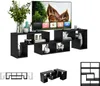 KOMFOTTEU TV skříňka dřevo, TV skříňka volně Náhled obrázku produktu 1