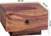Noční stolek z masivního dřeva Sheesham Design Noční stolek Náhled obrázku produktu 2