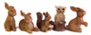 Waldtiere 5 Tlg. aus Polyresin, 3-4 cm hoch, Krippenfiguren Produktbild-Vorschau 1