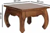 FineBuy Opium – stolik kawowy 60 x 40 x 60 cm, z litego Podgląd zdjęcia produktu 3